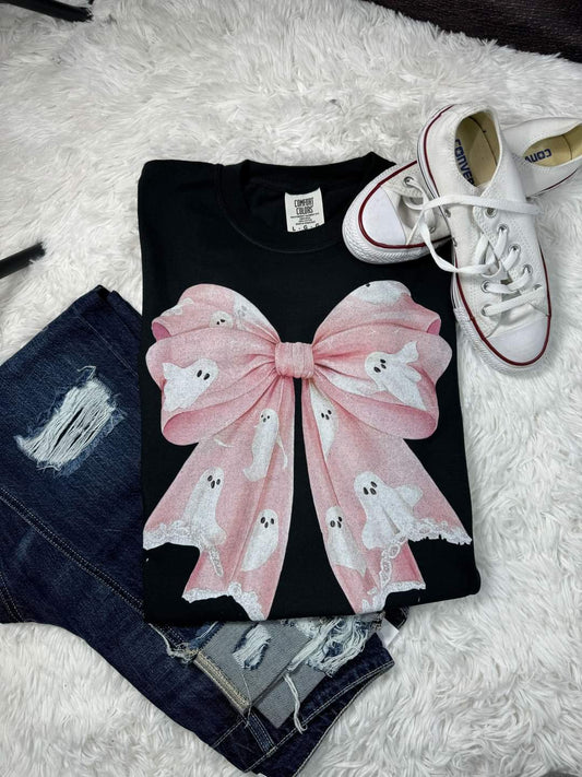 Delicate Boo Bow Tee