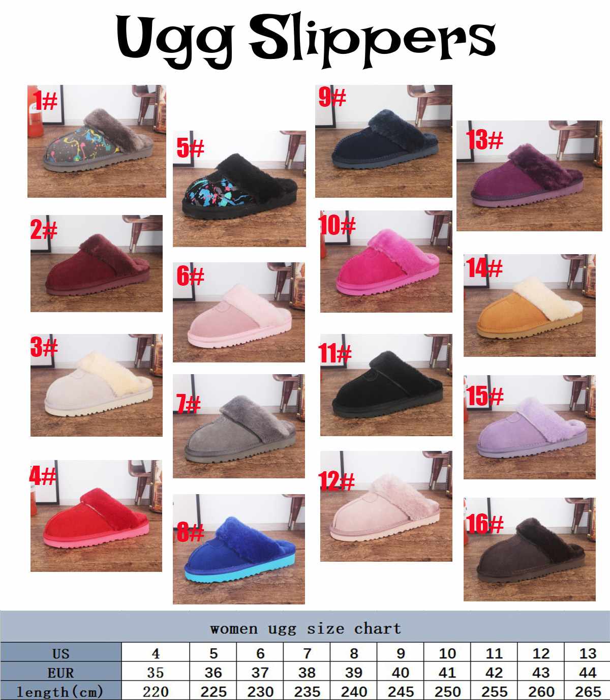 PRE ORDER SLIPPERS 9-16